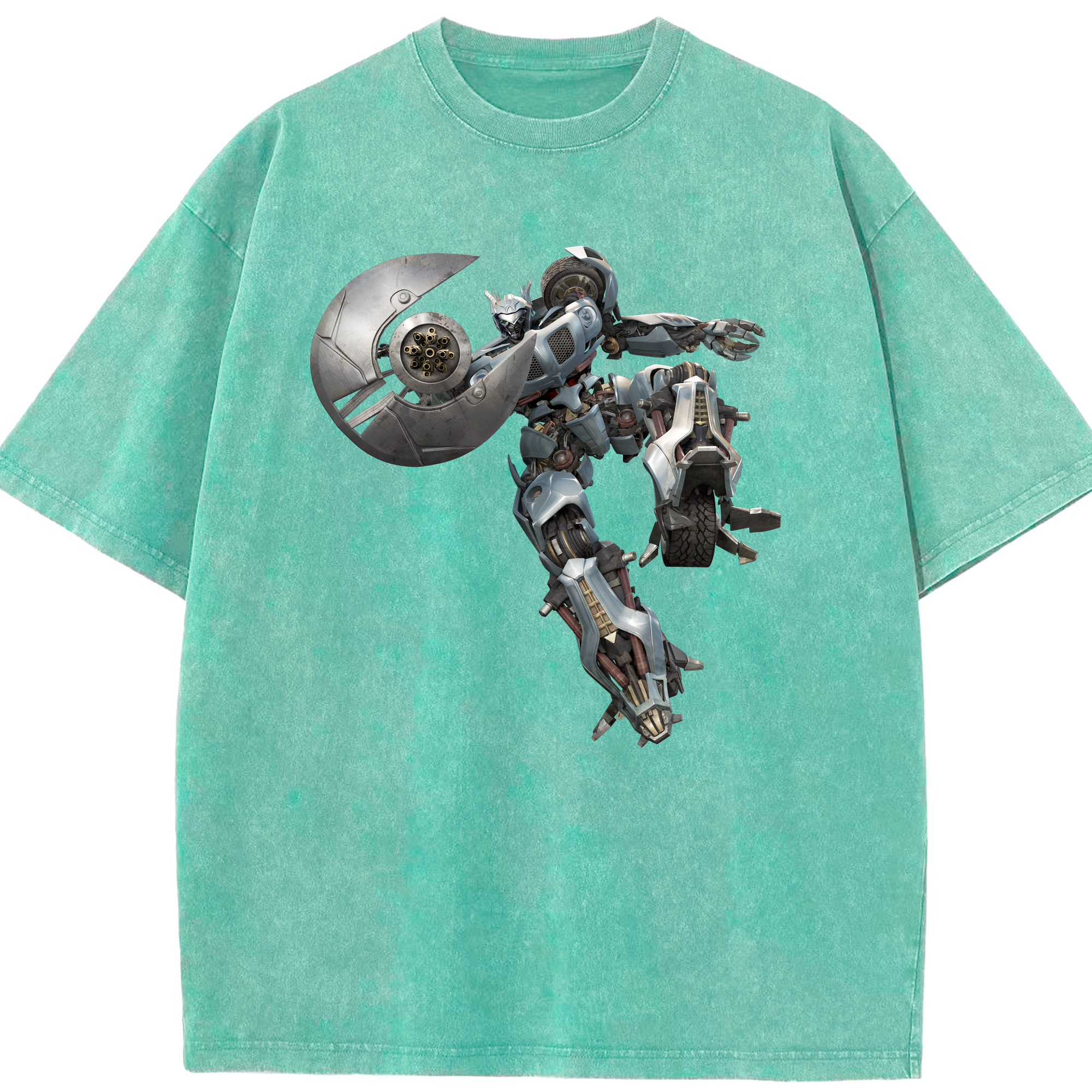 （画像用）  綿100% ヴィンテージ風 半袖Tシャツ（フロントプリント）